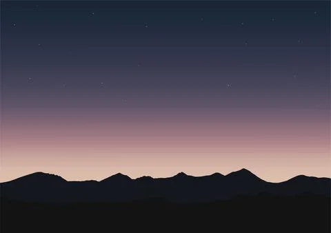 Starry night sky vector Stock Illustration