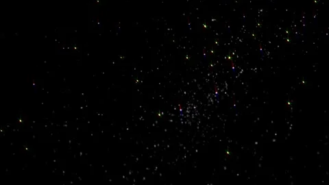 Starry night sky, where numerous stars blink and sparkle across dark expanse  Stock Footage 276878644