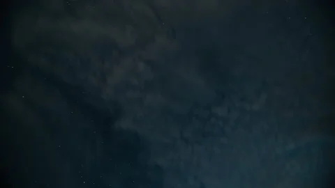 Starry Night Time-lapse. Clear Sky, Cloudy Sky Vídeo Stock 158000838