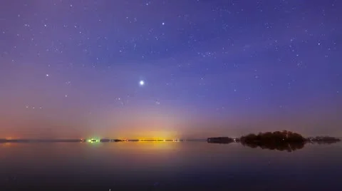 Starry night timelapse Stock Footage 11493105
