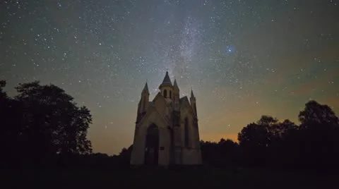 Starry night timelapse Video stock 21318437