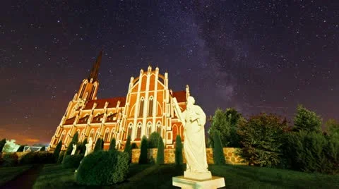 Starry night timelapse Stock Footage 21319168