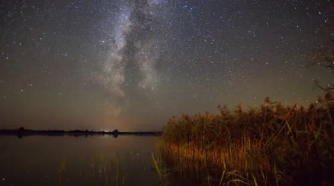 Starry night timelapse Stock Footage 36369684