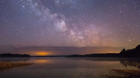 Starry night timelapse Stock Footage 39356560