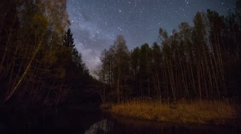 Starry night timelapse Video stock 39479439