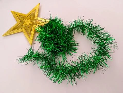 Starry Night Tinsel Stock Photos