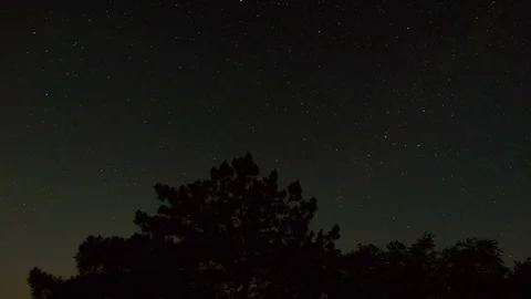 Starry Night Transitioning into the Dawn. Stock-Footage 76727832