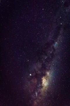 Starry Night, Vertical Shot Stock Photos
