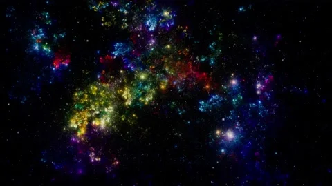 Starry outer space background texture . Colorful Starry Night Sky Vídeos de archivo 162960338