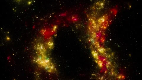 Starry outer space background texture . Colorful Starry Night Sky 動画素材 162961245