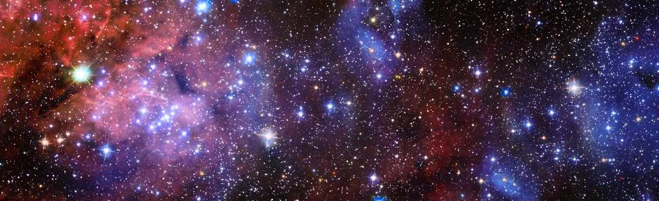 Starry outer space background texture . Colorful Starry Night Sky.Elements .. Stock Illustration