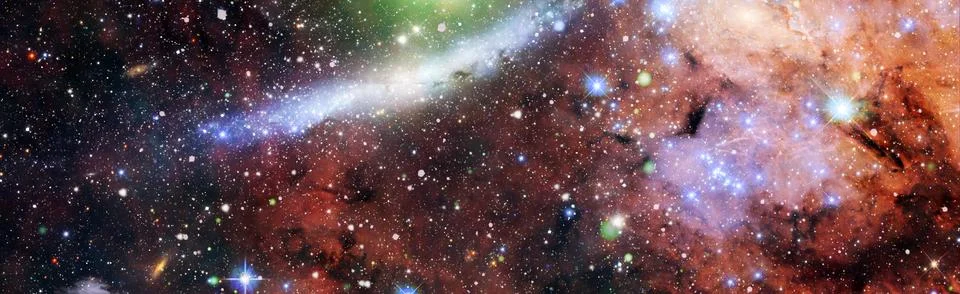 Starry outer space background texture . Colorful Starry Night Sky.Elements .. Illustrazione stock