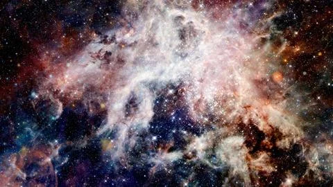 Starry outer space background texture. Science art. 写真素材