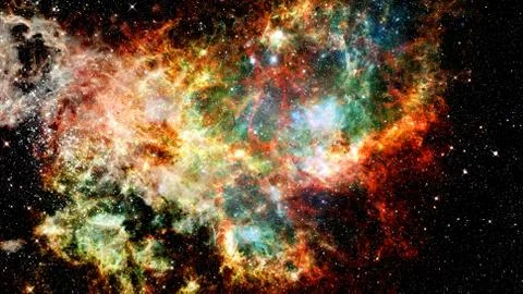 Starry outer space background texture. Science art. Stock Photos