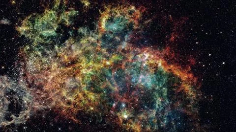 Starry outer space background texture. Science art. Stock Photos