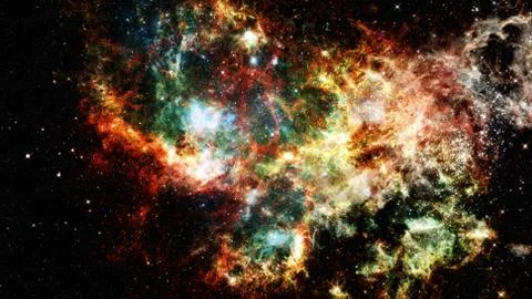 Starry outer space background texture. Science art. Stock Photos