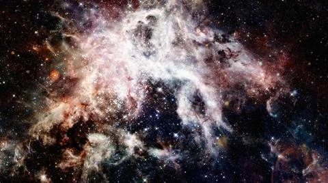 Starry outer space background texture. Science art. Starry outer space bac... Foto stock