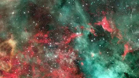 Starry outer space. Elements of this image furnished by NASA. 库存插图