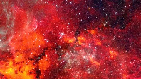 Starry outer space. Elements of this image furnished by NASA. Stock Photos