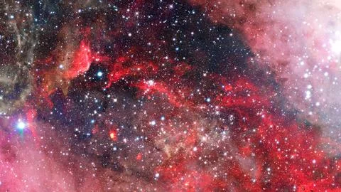 Starry outer space. Elements of this image furnished by NASA. Stock Photos