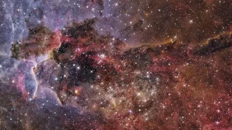 Starry outer space. Elements of this image furnished by NASA. Stock Photos