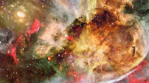 Starry outer space. Elements of this image furnished by NASA. Starry outer... Stock Photos
