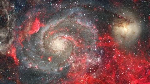 Starry outer space. Elements of this image furnished by NASA. Starry outer... Foto stock