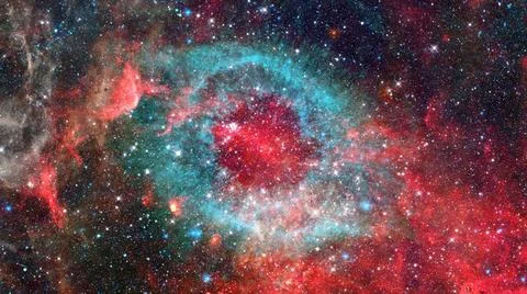 Starry outer space. Elements of this image furnished by NASA. Starry outer... Stock Photos