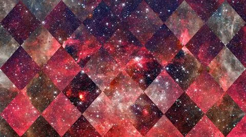 Starry outer space. Elements of this image furnished by NASA. Abstract hip... Foto stock