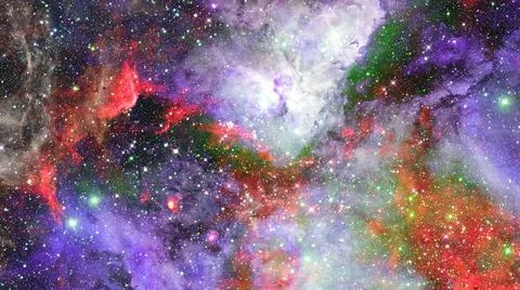 Starry outer space. Elements of this image furnished by NASA. Starry outer... Stock Photos