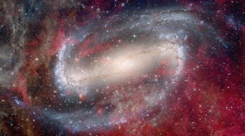 Starry outer space. Elements of this image furnished by NASA. Starry outer... 스톡 사진