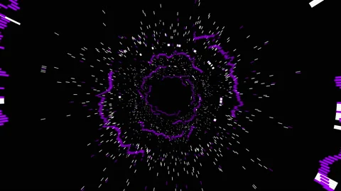 Starry purple rhythm Stock Footage 154478811