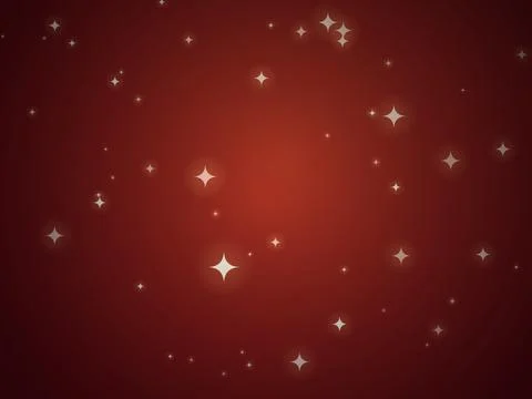 Starry Red Background Stock Illustration