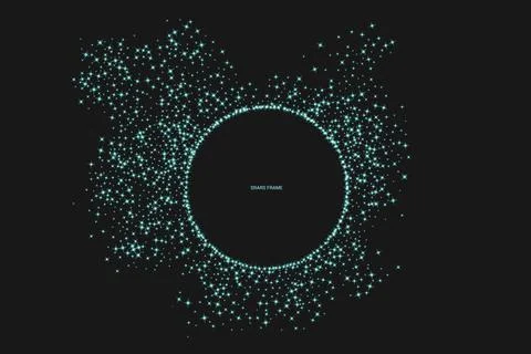 Starry retro backdrop イラスト素材