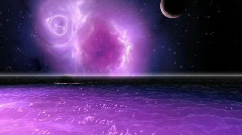 Starry Sea Stock Footage 666825