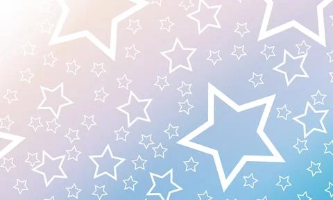 Starry seamless pattern on gradient background. 库存插图