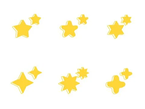 Starry shape modern illustration Stock Illustration