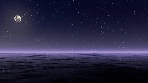 Starry Sky and Water 库存影片 249747861