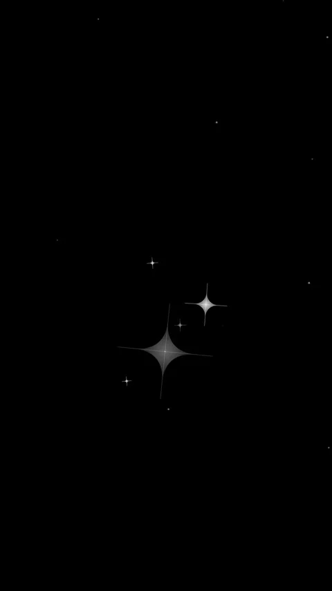 Starry Sky Animation Isolated on Black Space Background Stock Footage 346289758