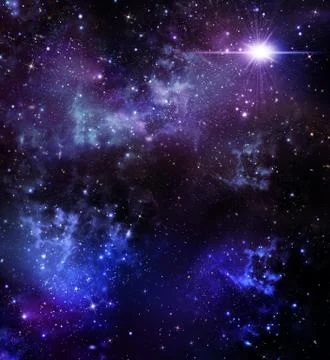 Starry sky, background Stock Illustration