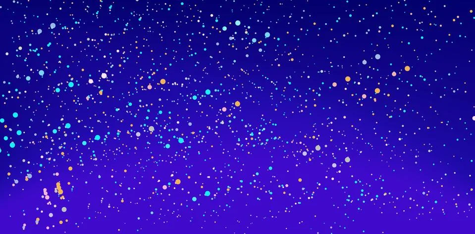 Starry sky background Illustrazione stock