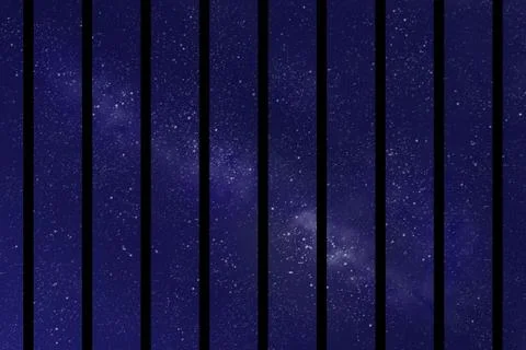 Starry sky backround Stock Illustration