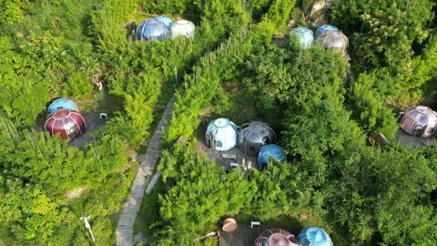 Starry Sky Bubble House9 Stock Footage 252362824