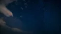 The starry sky with clouds in august. Time lapse 4k or 4k+ Resolution