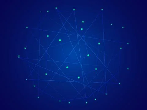 Starry sky map, random schematic bright stars Stock Illustration