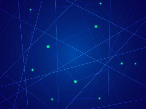 Starry sky map, random schematic bright stars Stock Illustration