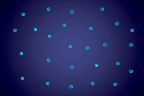 Starry sky map, random schematic bright stars Stock Illustration
