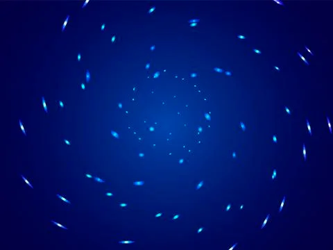 Starry sky map, random schematic bright stars Stock Illustration