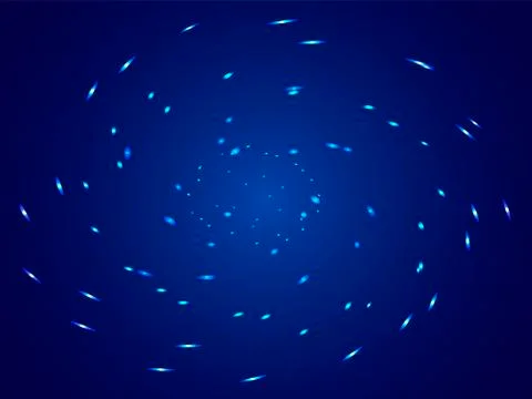 Starry sky map, random schematic bright stars Stock Illustration