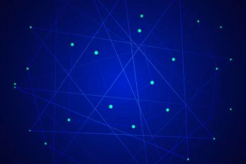 Starry sky map, random schematic bright stars Stock Illustration